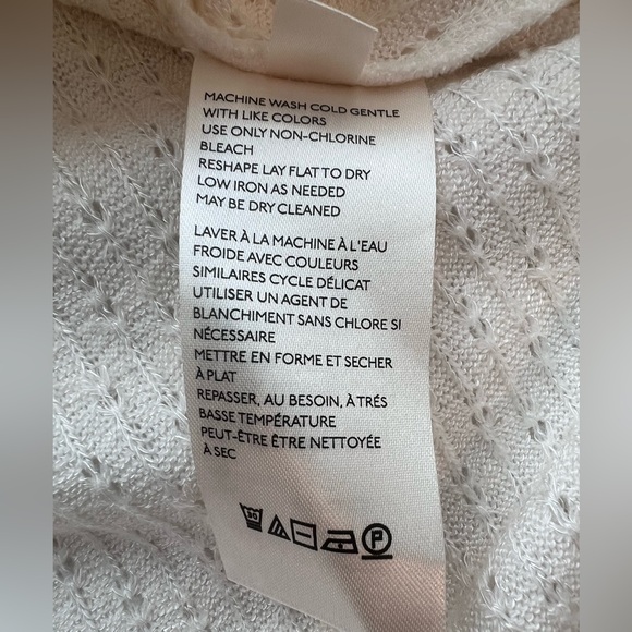 Maeve by Anthropologie Ivory Addie Cowl Neck Ruffle Hem Size Small - Picture 6 of 7